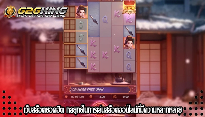 เว็บสล็อตยอดฮิต กลยุทธ์ในการเล่นสล็อตออนไลน์ที่มีความหลากหลาย