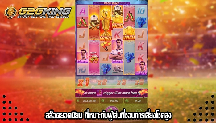 สล็อตยอดนิยม ที่เหมาะกับผู้เล่นที่ชอบการเสี่ยงโชคสูง