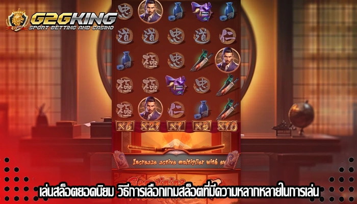 เล่นสล็อตยอดนิยม วิธีการเลือกเกมสล็อตที่มีความหลากหลายในการเล่น