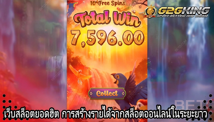 เว็บสล็อตยอดฮิต การสร้างรายได้จากสล็อตออนไลน์ในระยะยาว