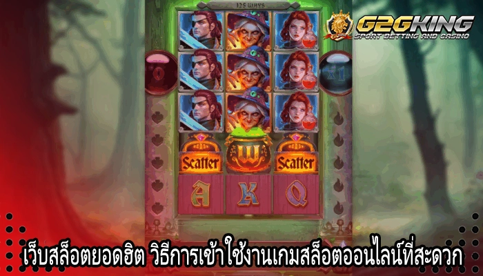 เว็บสล็อตยอดฮิต วิธีการเข้าใช้งานเกมสล็อตออนไลน์ที่สะดวก