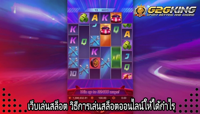 เว็บเล่นสล็อต วิธีการเล่นสล็อตออนไลน์ให้ได้กำไร