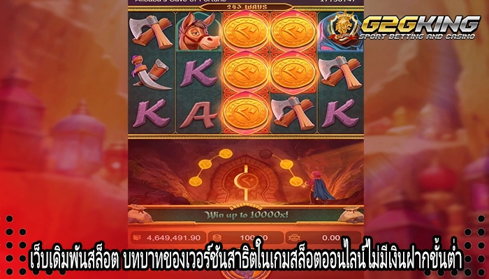 เว็บเดิมพันสล็อต บทบาทของเวอร์ชันสาธิตในเกมสล็อตออนไลน์ไม่มีเงินฝากขั้นต่ำ