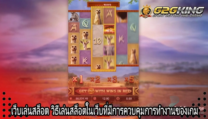 เว็บเล่นสล็อต วิธีเล่นสล็อตในเว็บที่มีการควบคุมการทำงานของเกม